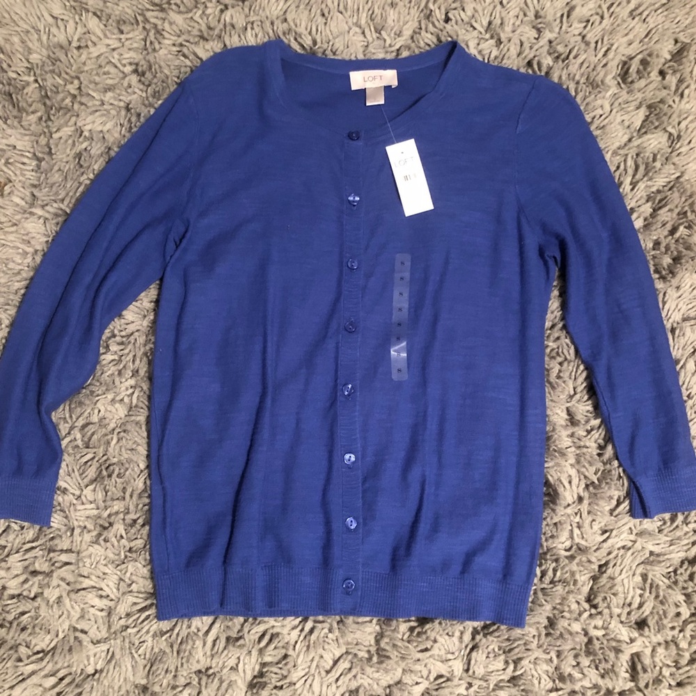 LOFT button up cardigan